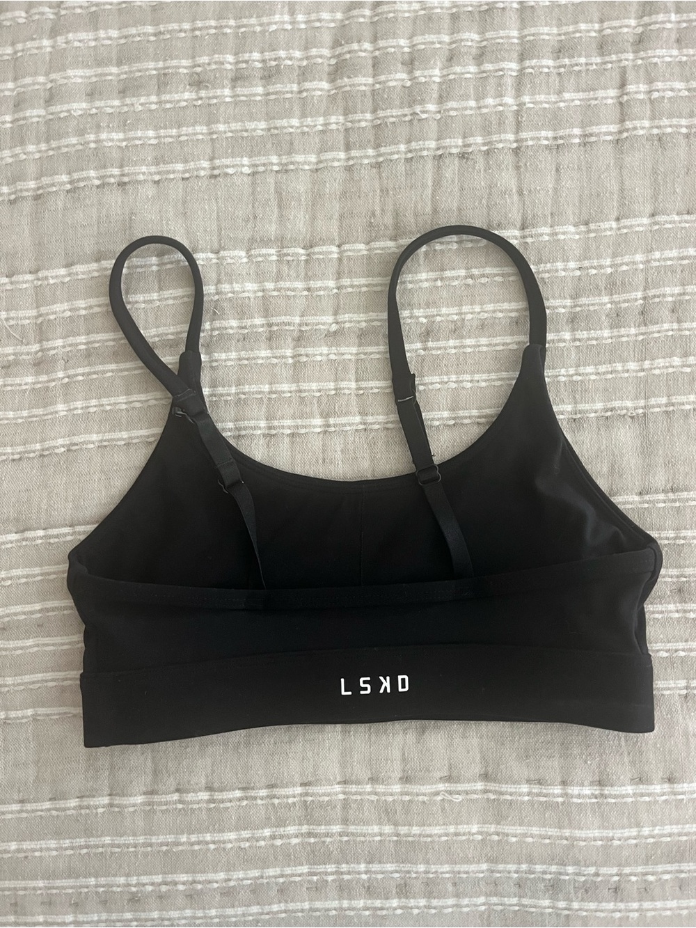 LSKD Black Sports Bra